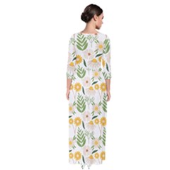 Quarter Sleeve Maxi Dress 