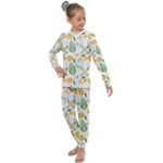 Flowers on a white background pattern                                                                 Kids  Long Sleeve Set