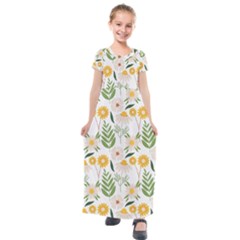 Kids  Short Sleeve Maxi Dress 