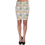 Flowers on a white background pattern                                                                    Bodycon Skirt