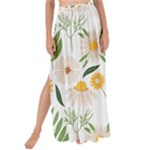 Flowers on a white background pattern                                                                  Maxi Chiffon Tie-Up Sarong