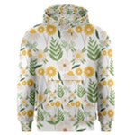 Flowers on a white background pattern                                                                    Men s Pullover Hoodie