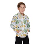 Flowers on a white background pattern                                                                    Wind Breaker (Kids)