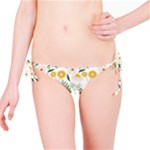 Flowers on a white background pattern                                                                    Bikini Bottom