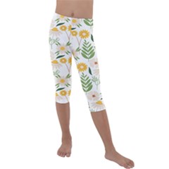 Kids  Lightweight Velour Capri Leggings  