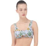 Flowers on a white background pattern                                                                  The Little Details Bikini Top