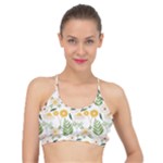 Flowers on a white background pattern                                                                  Basic Training Sports Bra