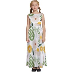 Kids  Satin Sleeveless Maxi Dress 