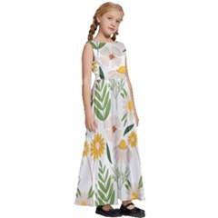 Kids  Satin Sleeveless Maxi Dress 