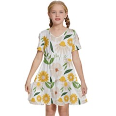 Kids  Short Sleeve Tiered Mini Dress 