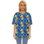 Colorful stars pattern            Oversized Basic Tee