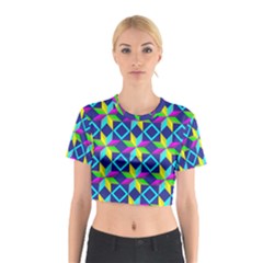 Colorful stars pattern                                                                     Cotton Crop Top from ArtsNow.com