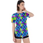 Colorful stars pattern                                                                     Perpetual Short Sleeve T-Shirt