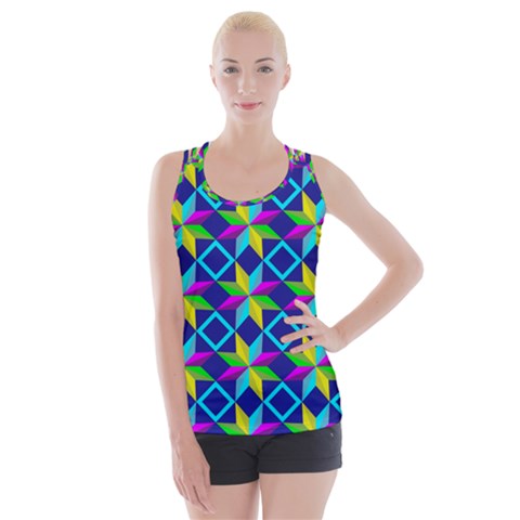 Colorful stars pattern                                                                    Criss cross Back Tank Top from ArtsNow.com