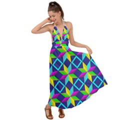 Backless Maxi Beach Dress 