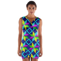 Wrap Front Bodycon Dress 