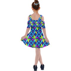 Kids  Shoulder Cutout Chiffon Dress 