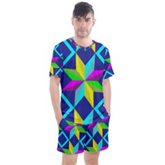 Men s Mesh T-Shirt and Shorts Set 