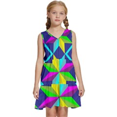 Kids  Sleeveless Tiered Mini Dress 