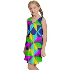 Kids  Sleeveless Tiered Mini Dress 