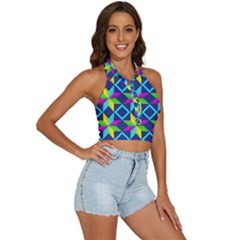 Backless Halter Cami Shirt 