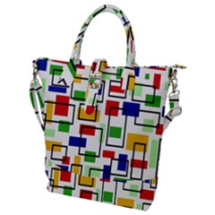 Buckle Top Tote Bag 