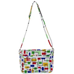 Shoulder Bag with Back Zipper 