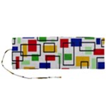 Colorful rectangles                                                                   Roll Up Canvas Pencil Holder (M)