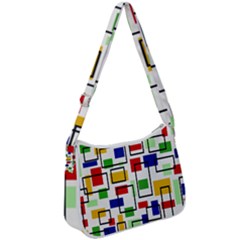 Zip Up Shoulder Bag 