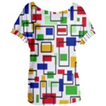 Colorful rectangles                                                                    Women s Oversized Tee