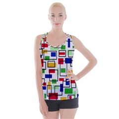 Colorful rectangles                                                                     Criss cross Back Tank Top from ArtsNow.com