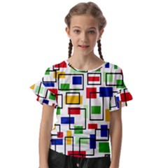 Kids  Cut Out Flutter Sleeves 