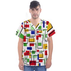 Men s V-Neck Scrub Top 