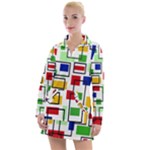 Colorful rectangles                                                                       Women s Hoodie Dress