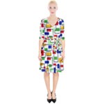 Colorful rectangles                                                                          Wrap Up Cocktail Dress