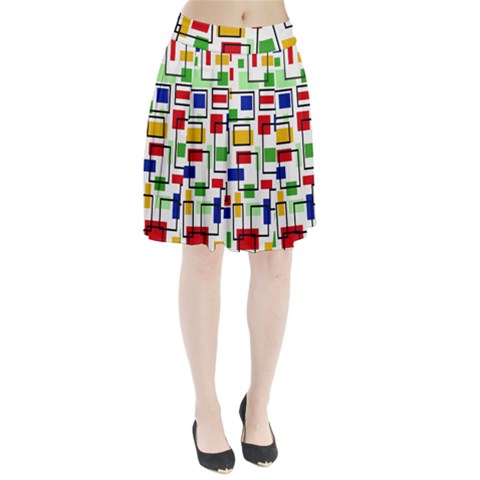 Colorful rectangles                                                                  Pleated Skirt from ArtsNow.com