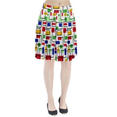 Colorful rectangles                                                                  Pleated Skirt from ArtsNow.com