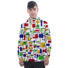 Men s Front Pocket Pullover Windbreaker 