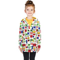 Kids  Double Breasted Button Coat 