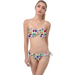 Twist Bandeau Bikini Set 