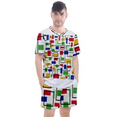 Men s Mesh T-Shirt and Shorts Set 