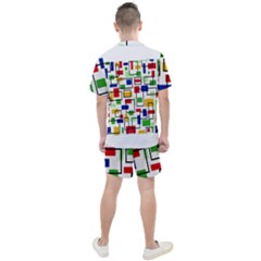 Men s Mesh T-Shirt and Shorts Set 