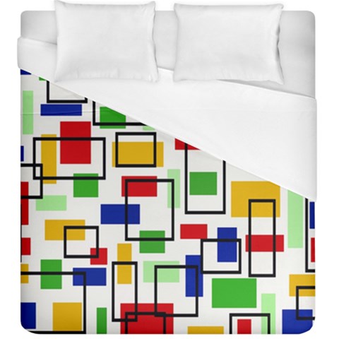 Colorful rectangles                                                                       Duvet Cover (King Size) from ArtsNow.com