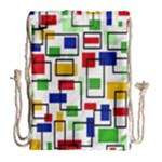 Colorful rectangles                                                                      Large Drawstring Bag