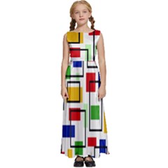 Kids  Satin Sleeveless Maxi Dress 