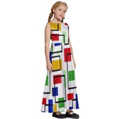 Kids  Satin Sleeveless Maxi Dress 