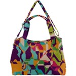 Retro chaos                                                                    Double Compartment Shoulder Bag