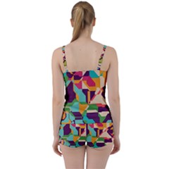 Tie Front Two Piece Tankini 