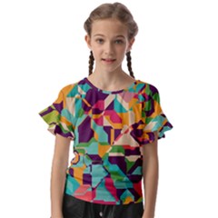 Kids  Cut Out Flutter Sleeves 