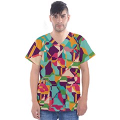 Men s V-Neck Scrub Top 